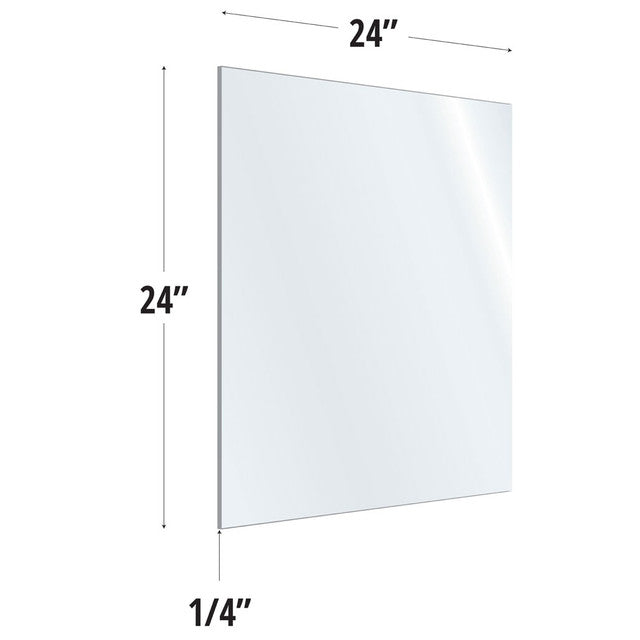 24X24 Clear Acrylic Screen For Use With Variant Brackets