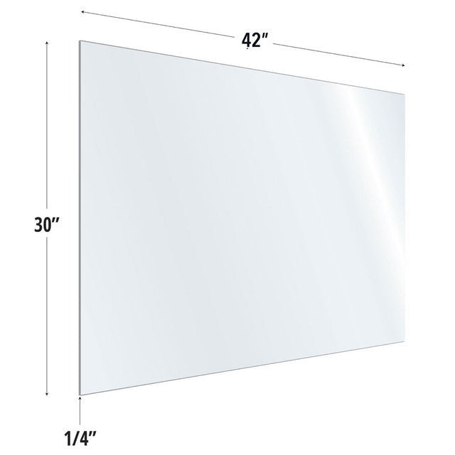 30X42 Clear Acrylic Screen For Use With Variant Brackets