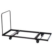 OfficeSource  Melamine Folding Tables  Flat Stacking Rectangular Table Truck - Brown