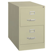 OfficeSource Steel Vertical File Collection 2 Drawer Vertical File Cabinet, 26.5" Deep, Letter - Putty