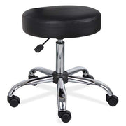 OfficeSource Medical Stools Medical Stool with Polished Chrome Base - Black Antimicrobial Vinyl