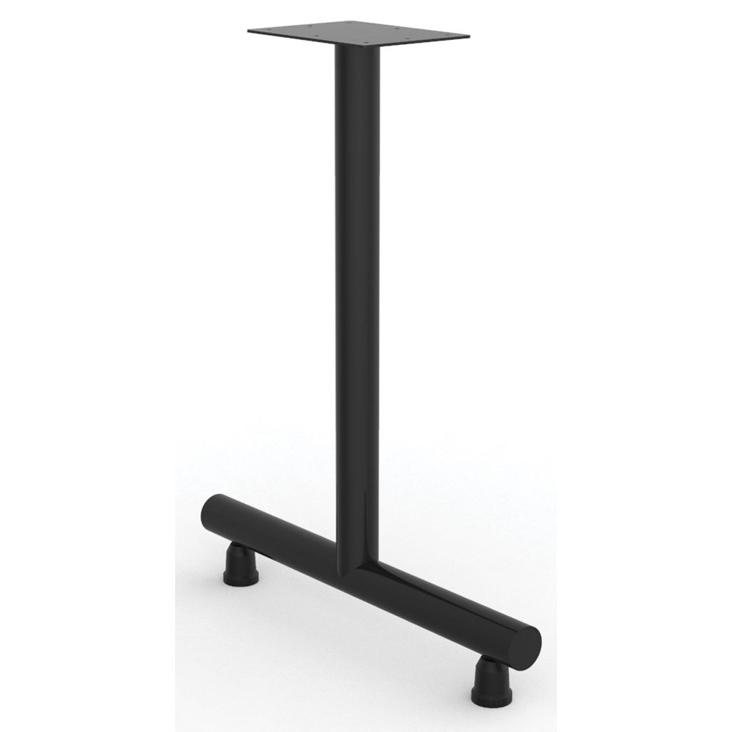 OfficeSource Training Tables 28" High T Leg (For 30" tops) - Black