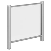 30" Wide Clear Acrylic Panel Includes Transaction Spacing And 24" Borders Posts