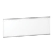 OfficeSource Borders II Frosted Acrylic Panel w/Silver Frame - 30"W x 12"H