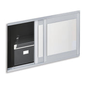 OfficeSource   Optional Sliding Glass Doors For OS144OH or OS208OH - Doors Only, Must Order Rails