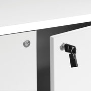 OfficeSource Laminate Hutch Door Lock - Black