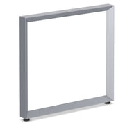 OfficeSource Variant Collection Beveled Style Leg Base - 29.9"W - Silver