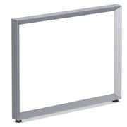 OfficeSource Variant Collection Beveled Style Leg Base - 35.8"W - Silver