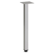 OfficeSource Variant Collection Square Single Post Leg - Silver