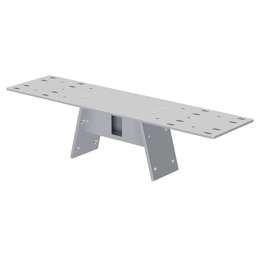 OfficeSource Variant Collection Oblique Leg Mounts - For 24"D Tops - Silver