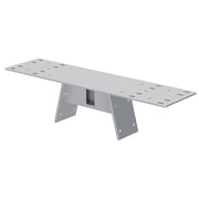 OfficeSource Variant Collection Oblique Leg Mounts - For 24"D Tops - Silver