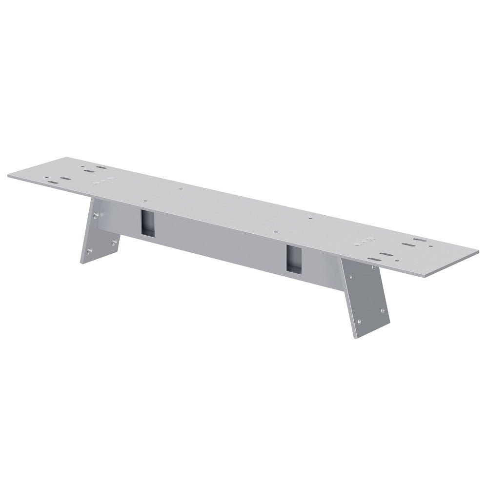 OfficeSource Variant Collection Oblique Leg Mounts- For 36"D Tops - Silver