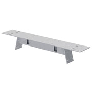 OfficeSource Variant Collection Oblique Leg Mounts- For 36"D Tops - Silver