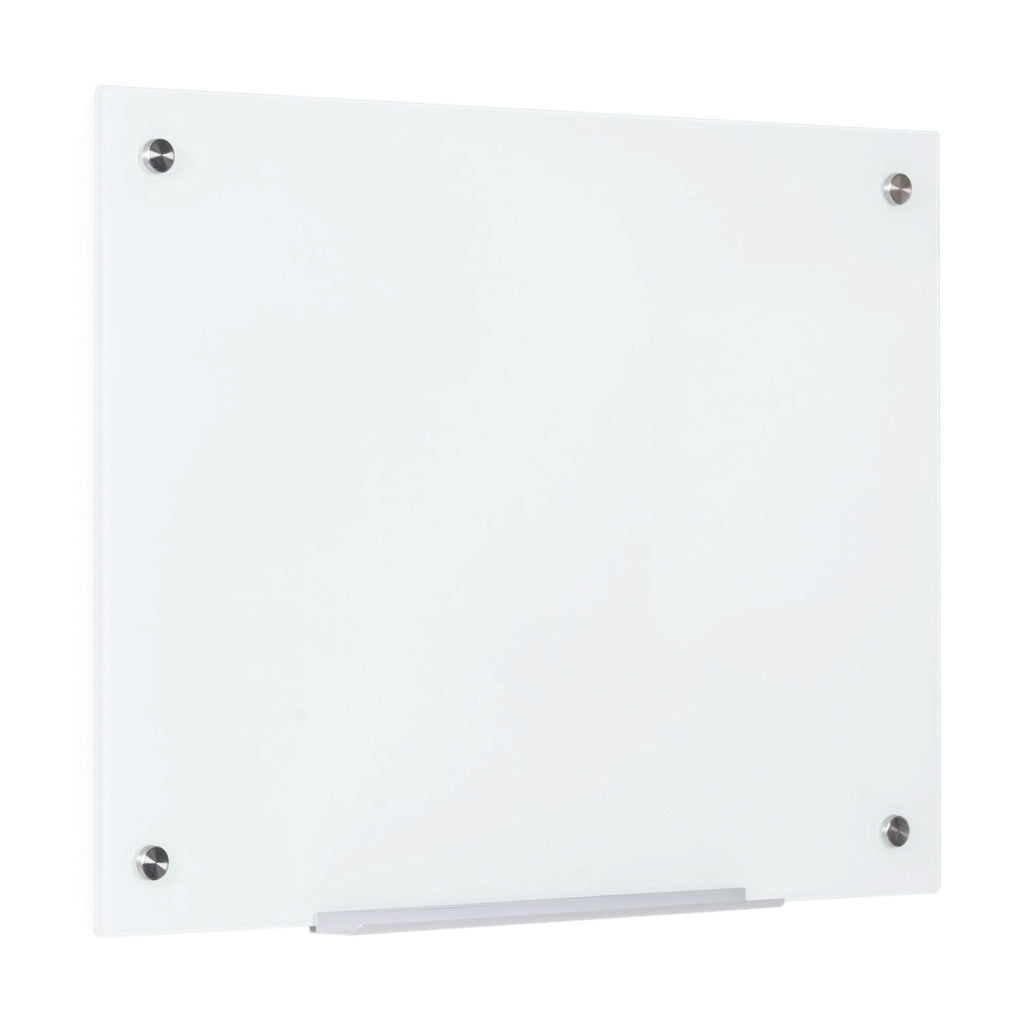OfficeSource ViZual Magnetic Glass Dry-Erase Board - 48" x 96" - White