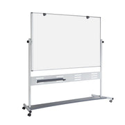 OfficeSource ViZual Dry-Erase Mobile Revolving Easel - 48" x 72" - White