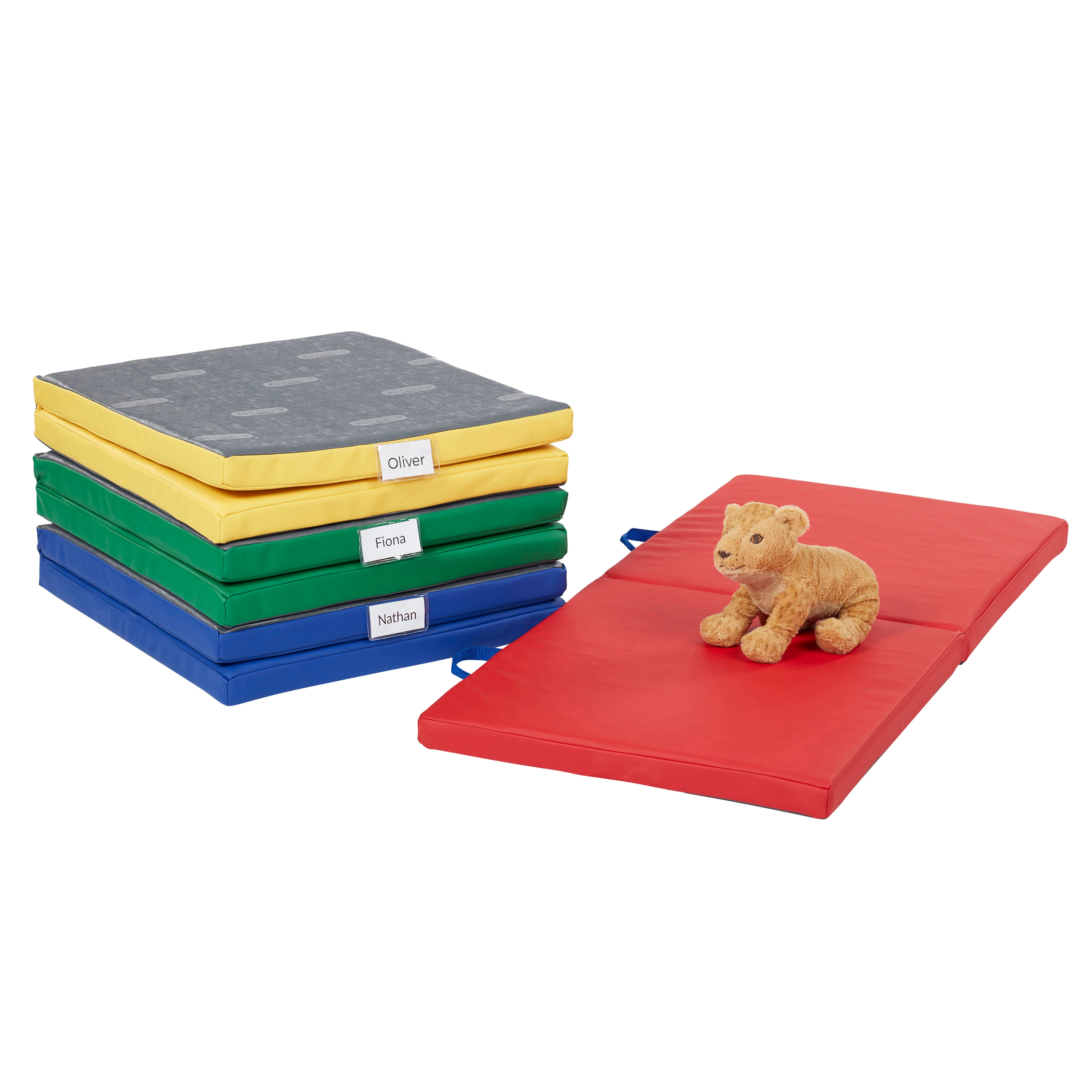 SoftScape Two-Fold Rest Mats, 4-Piece - Assorted
