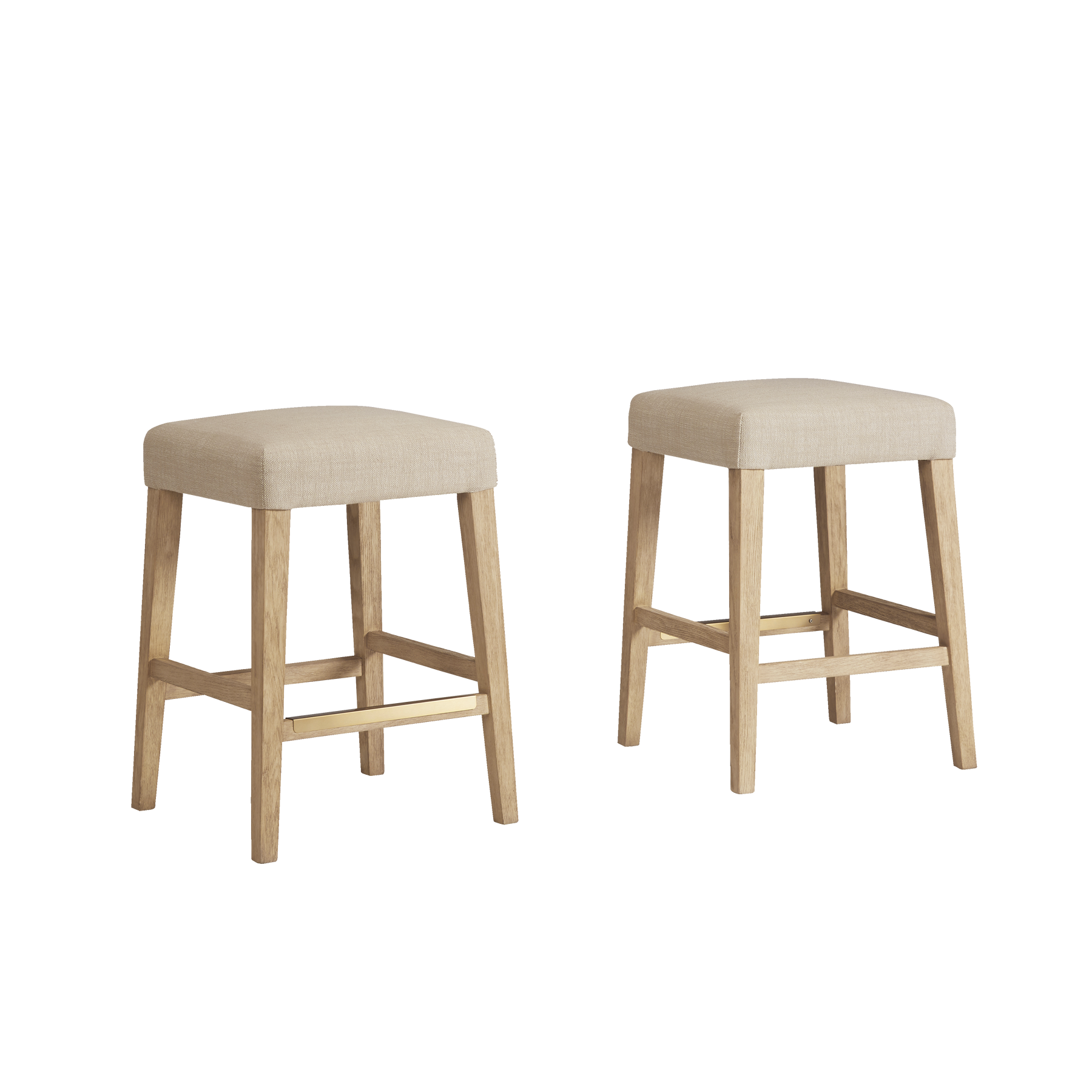 American Heritage® Port Royal Backless Stool, White Oak