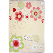 Pretty Posies 10'9" x 13'2" area rug in color Multi