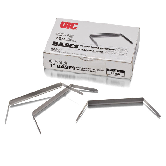 Fasteners, Prong, 1" Capacity, C to C Only, 2.75" C to C