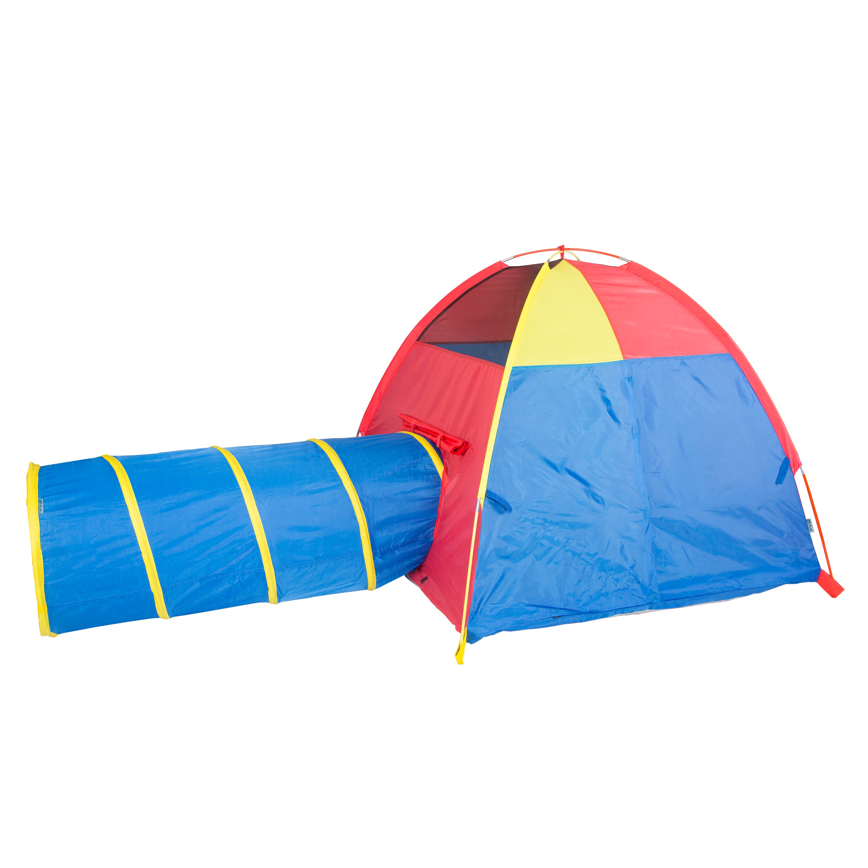 Hide Me Tent and Tunnel Combo - Blue / Red / Yellow