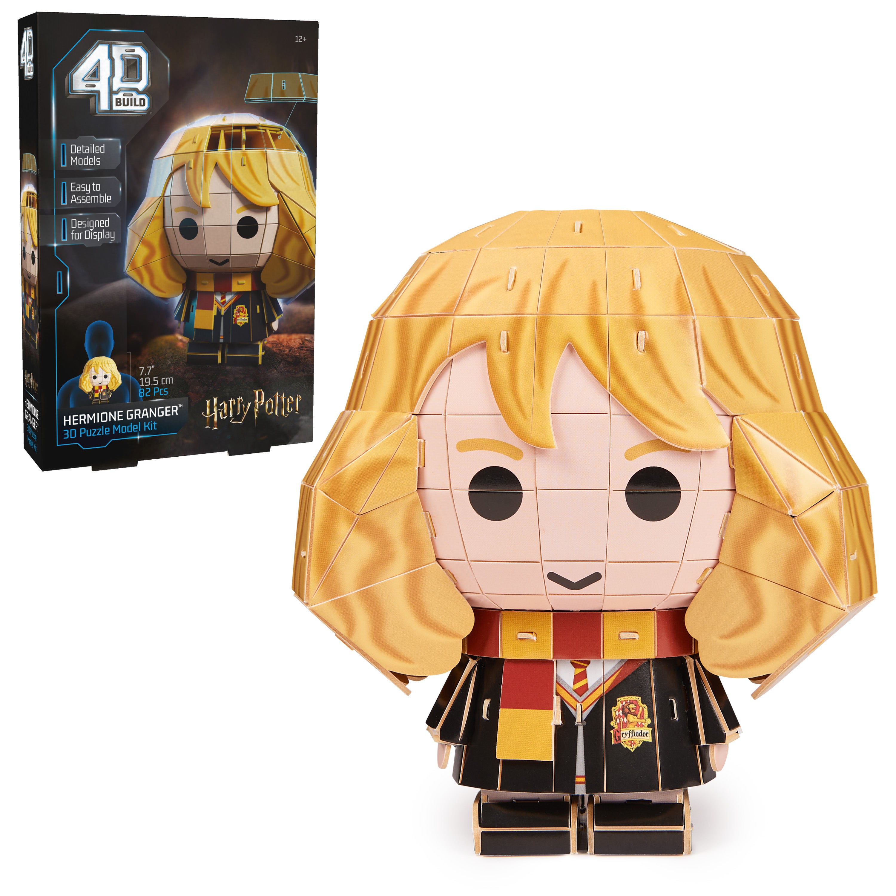4D Build, Harry Potter Hermione Granger 3D Model Kit, Harry Potter Collectibles & Desk Decor, Adult Puzzle, Building Toys, 82 Pieces, 3D Puzzles for Ages 12 & Up