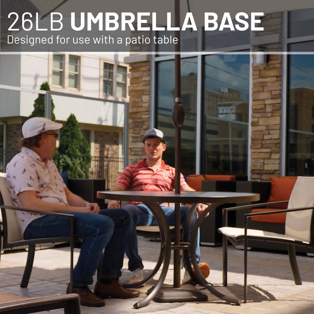 26 lb Brown Umbrella Base