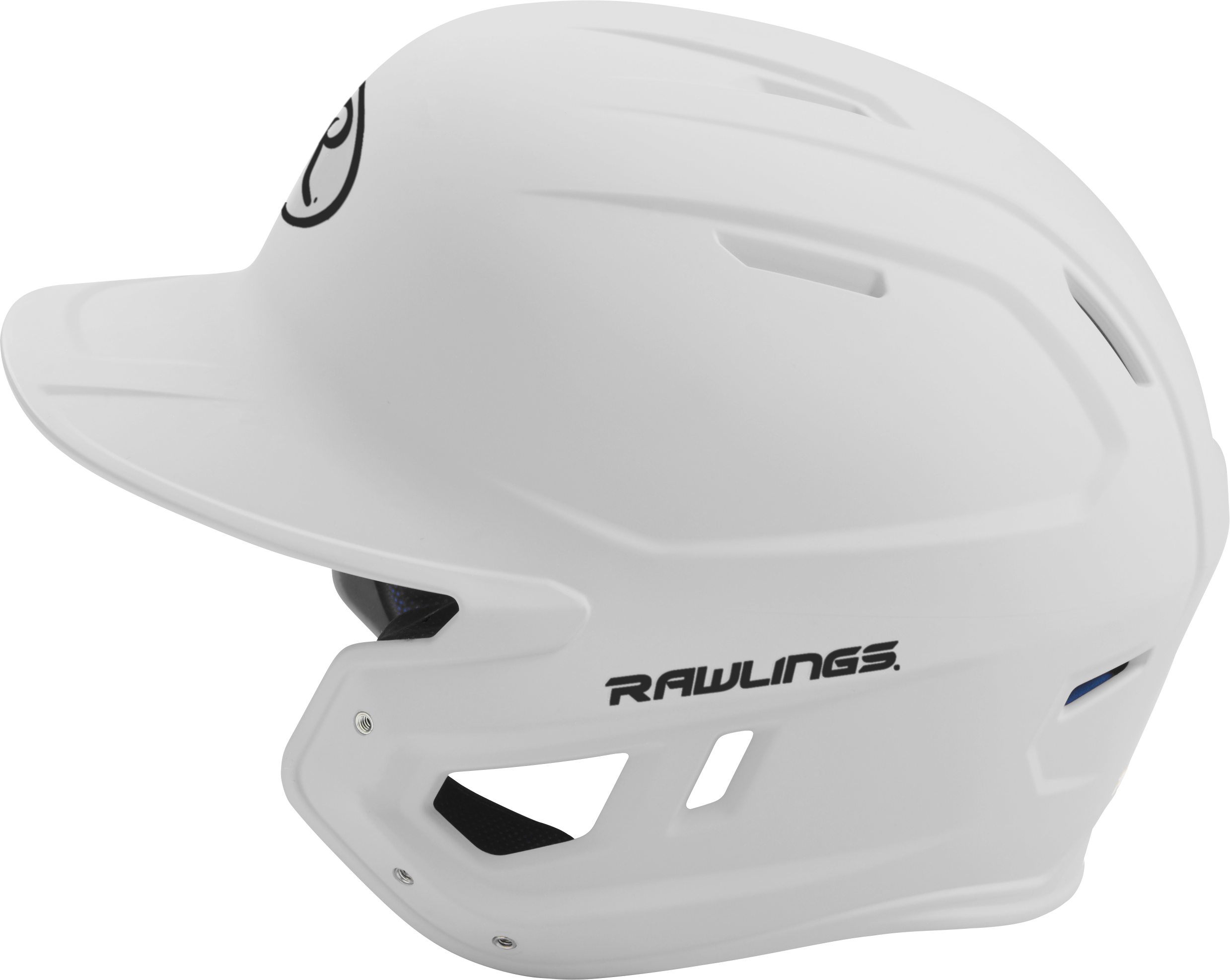 Rawlings Mach Matte Junior Baseball Helmet - White