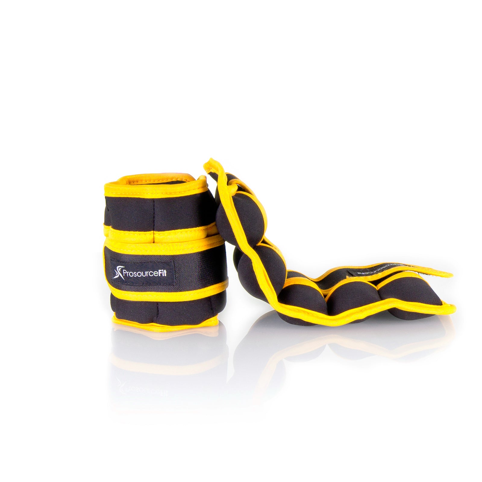 Adjustable Ankle Weights 7.5 lb, Set of 2, Yellow