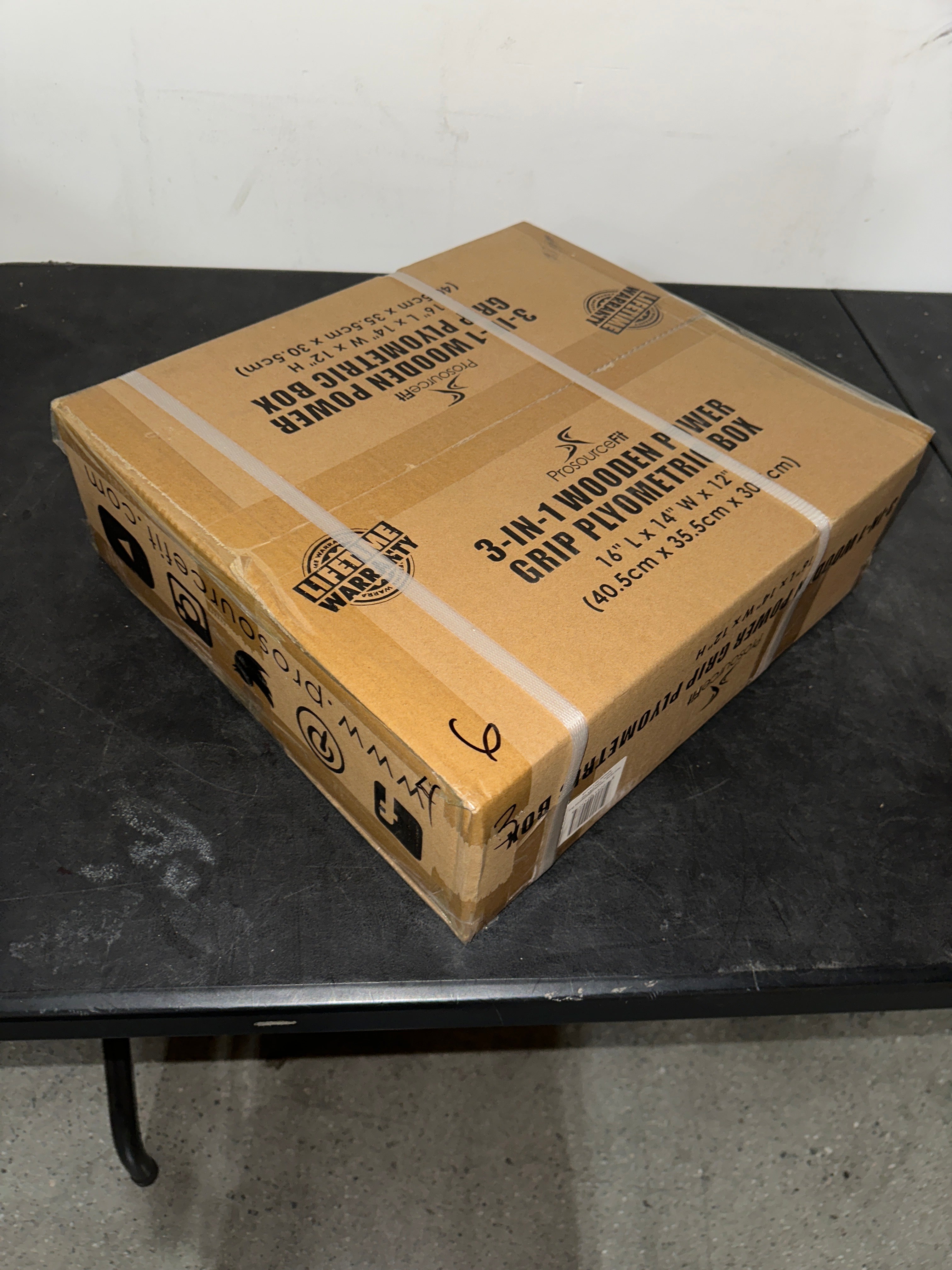 3-in-1 Wood Power Grip Plyometric Box, 16/12/14