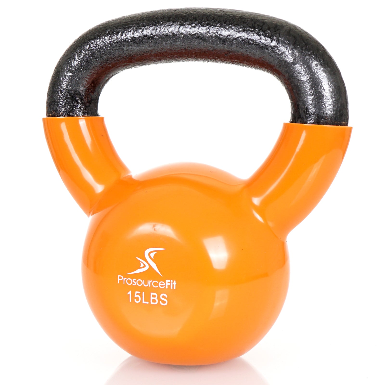 Vinyl Coated Iron Kettlebell, 15lb