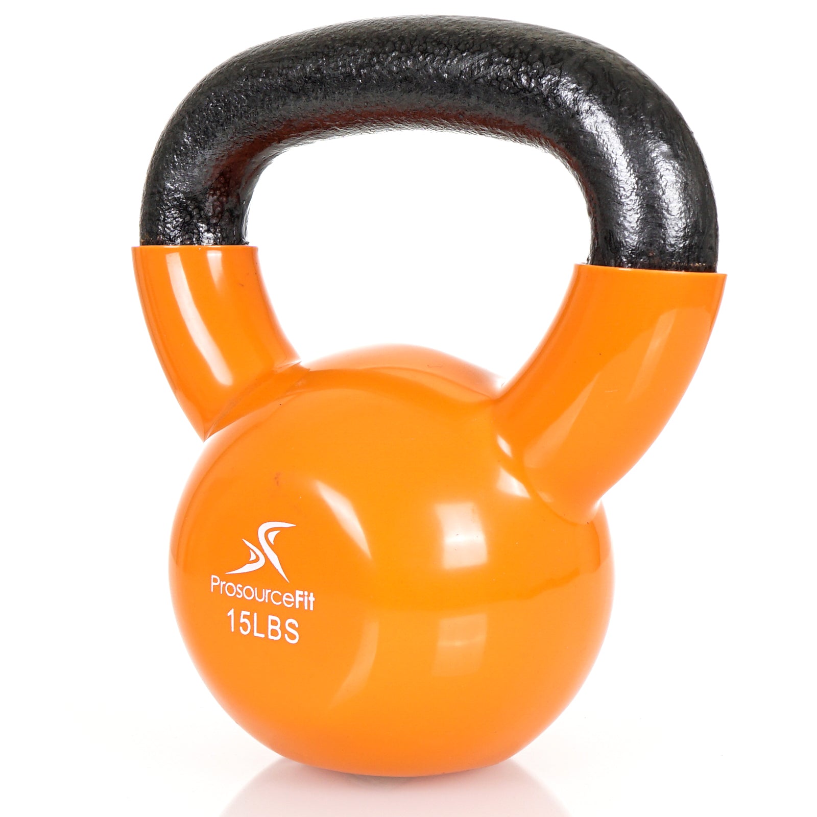 Vinyl Coated Iron Kettlebell, 15lb