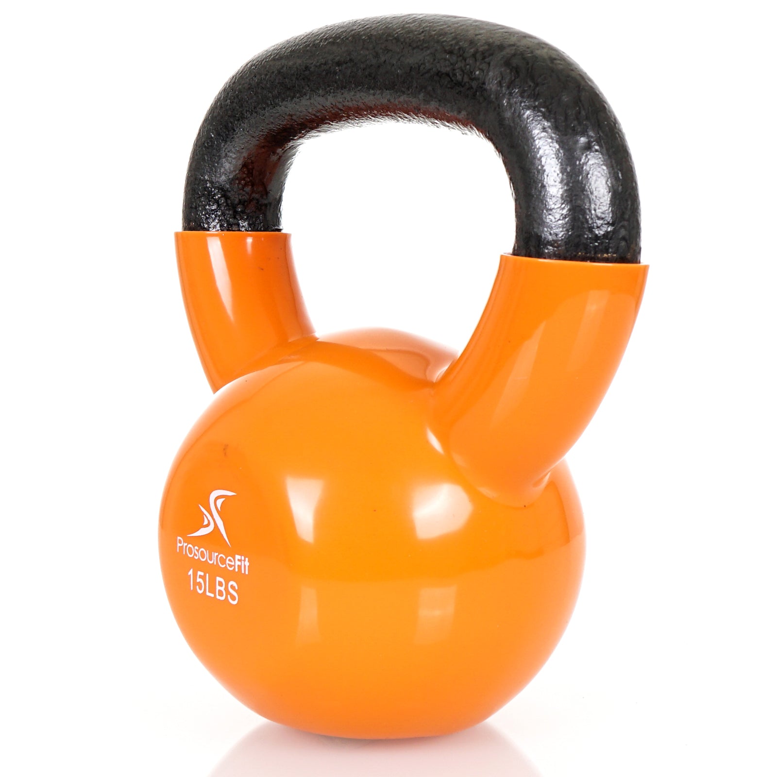 Vinyl Coated Iron Kettlebell, 15lb