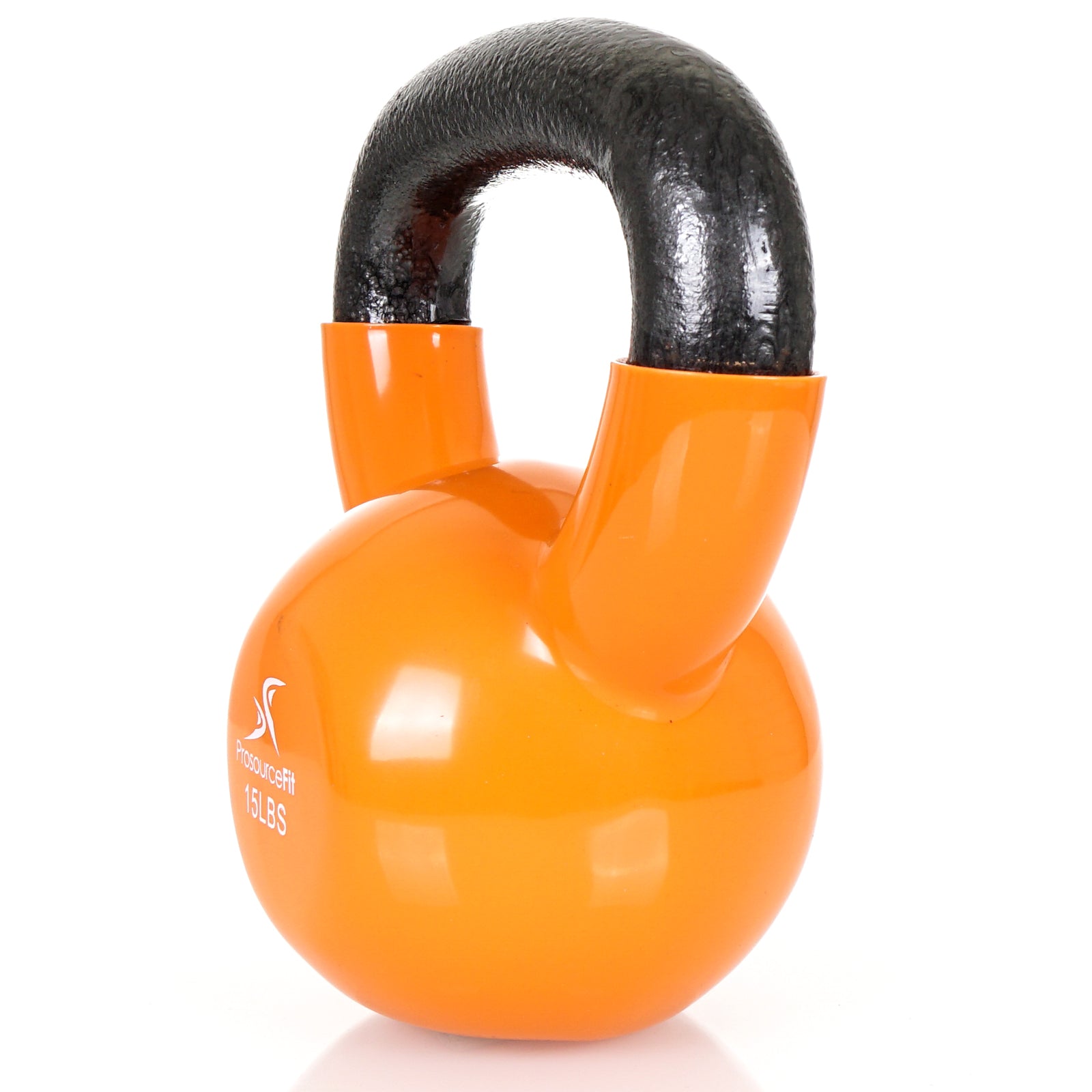 Vinyl Coated Iron Kettlebell, 15lb