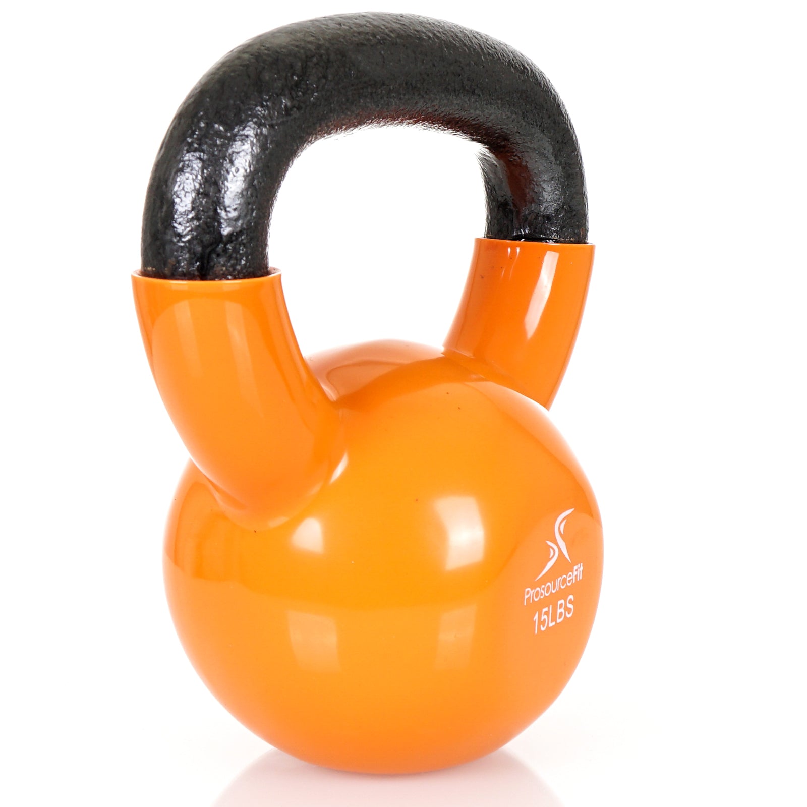 Vinyl Coated Iron Kettlebell, 15lb