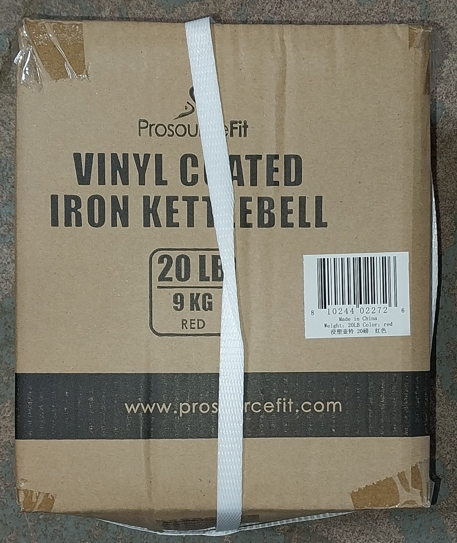 Vinyl Coated Iron Kettlebell, 20lb
