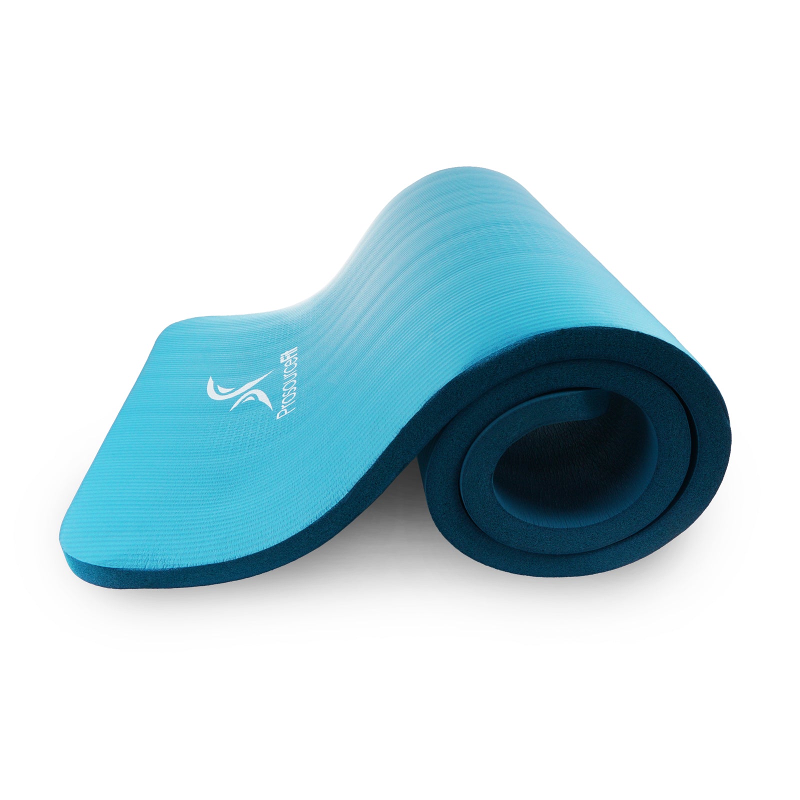 Extra Thick Yoga and Pilates Mat  1-in, Aqua