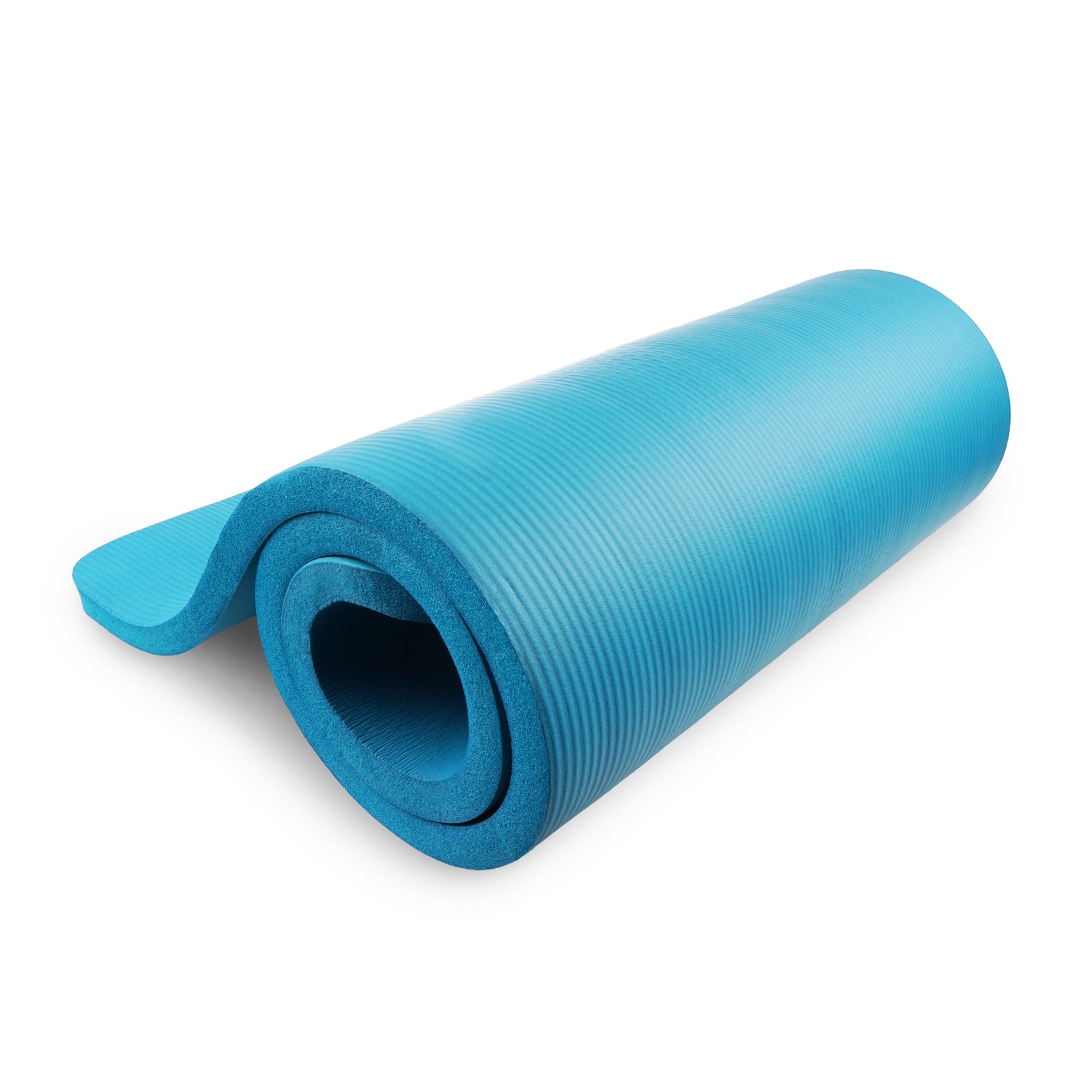 Extra Thick Yoga and Pilates Mat  1-in, Aqua