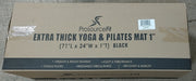 Extra Thick Yoga and Pilates Mat  1-in, Black