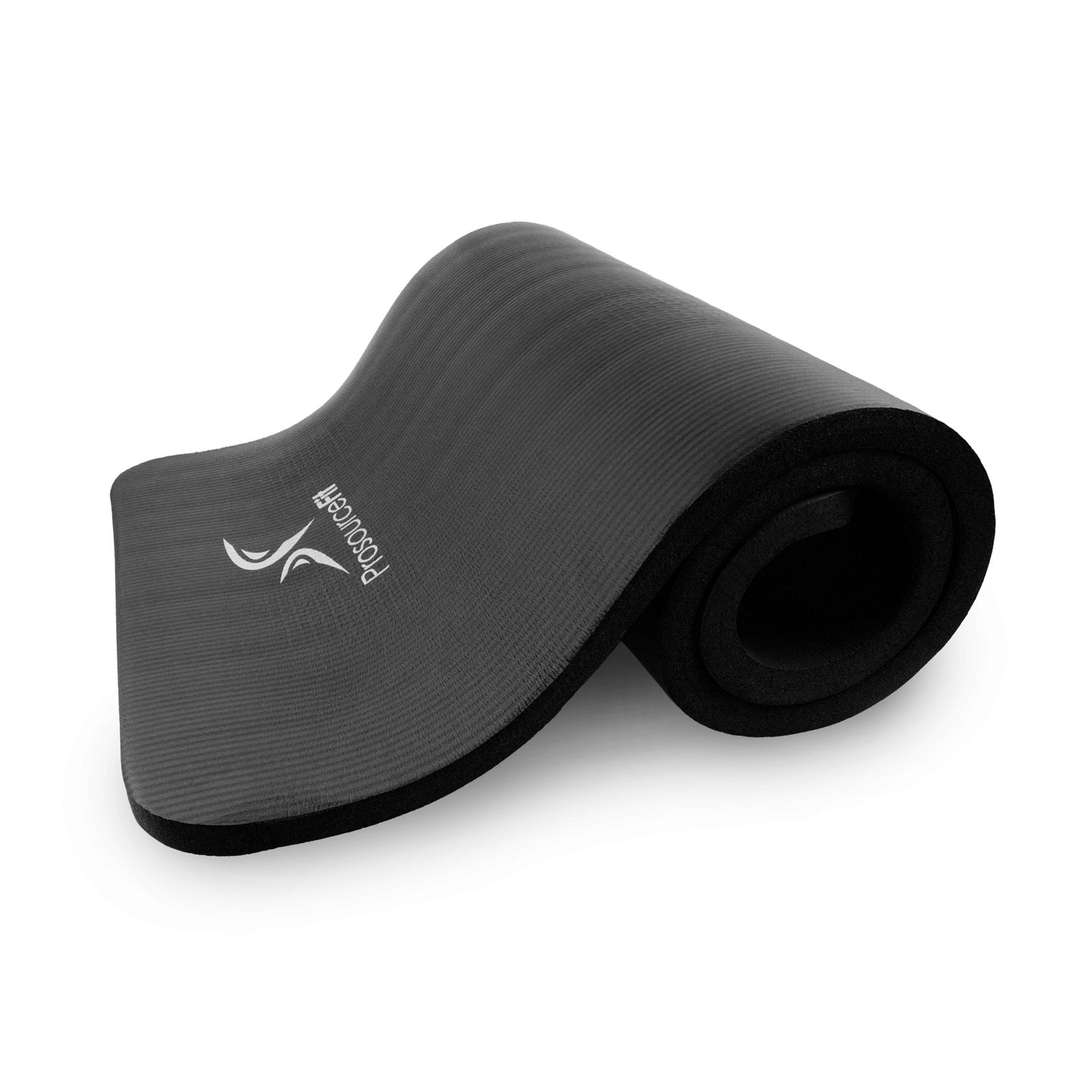 Extra Thick Yoga and Pilates Mat  1-in, Black