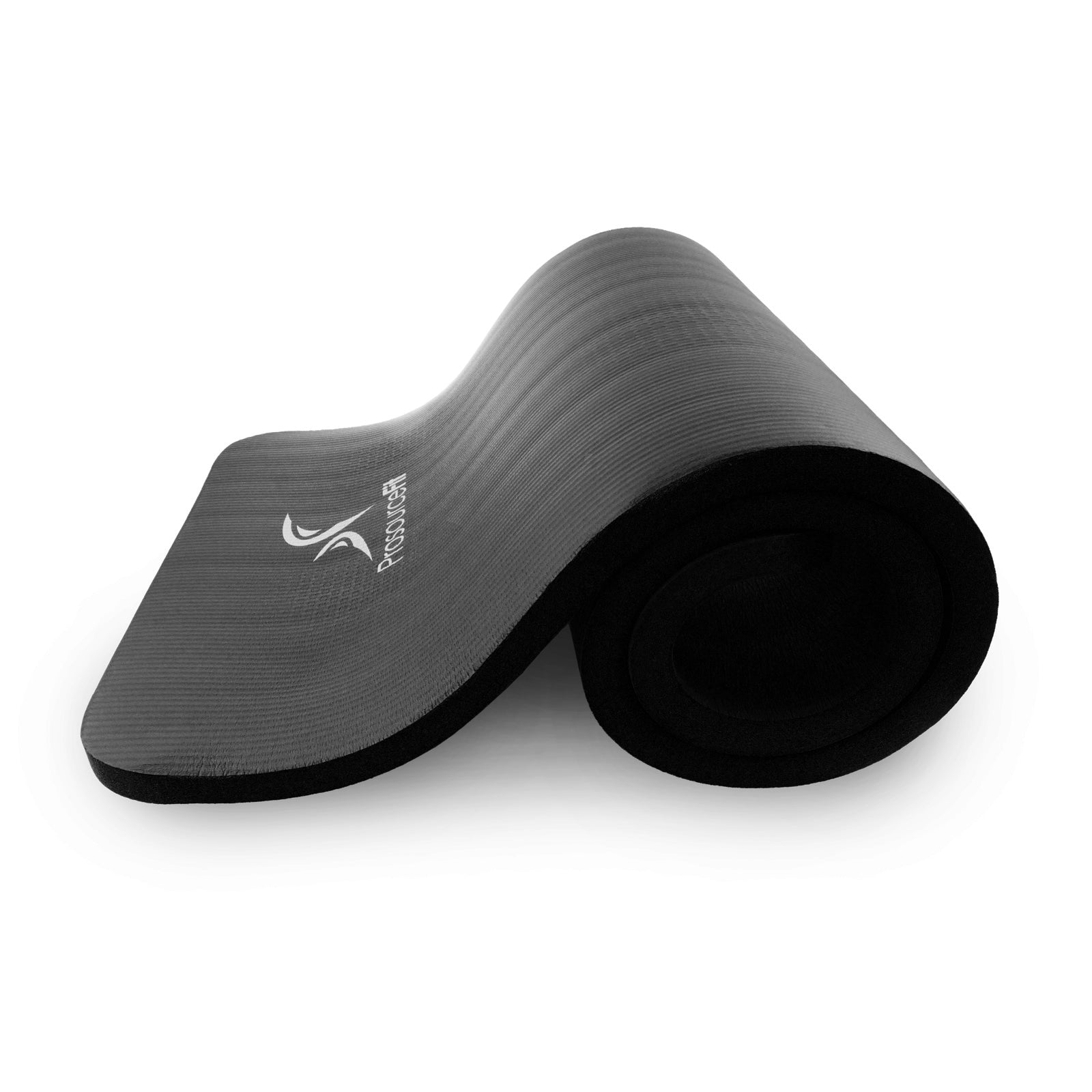 Extra Thick Yoga and Pilates Mat  1-in, Black