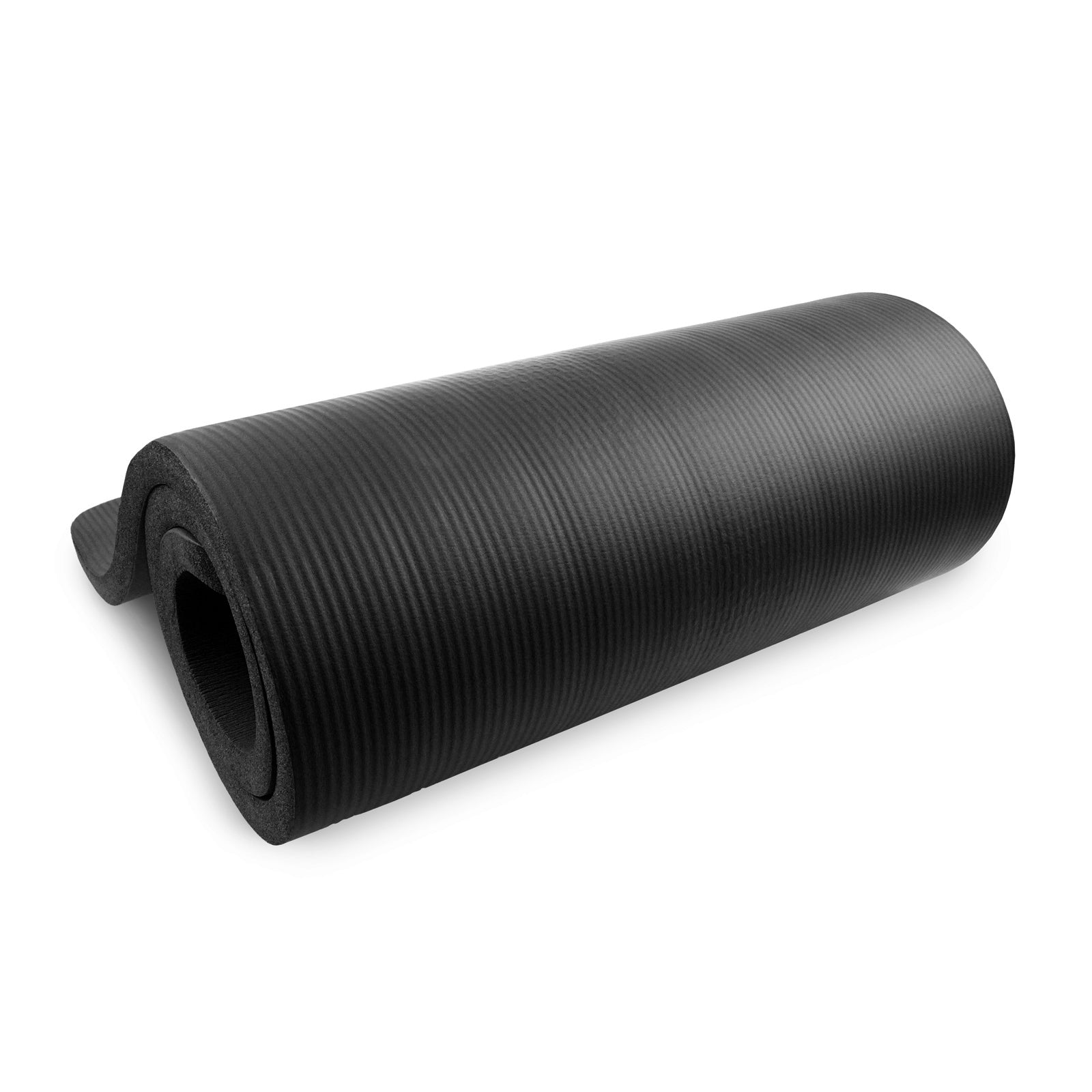 Extra Thick Yoga and Pilates Mat  1-in, Black