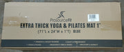 Extra Thick Yoga and Pilates Mat  1-in, Blue