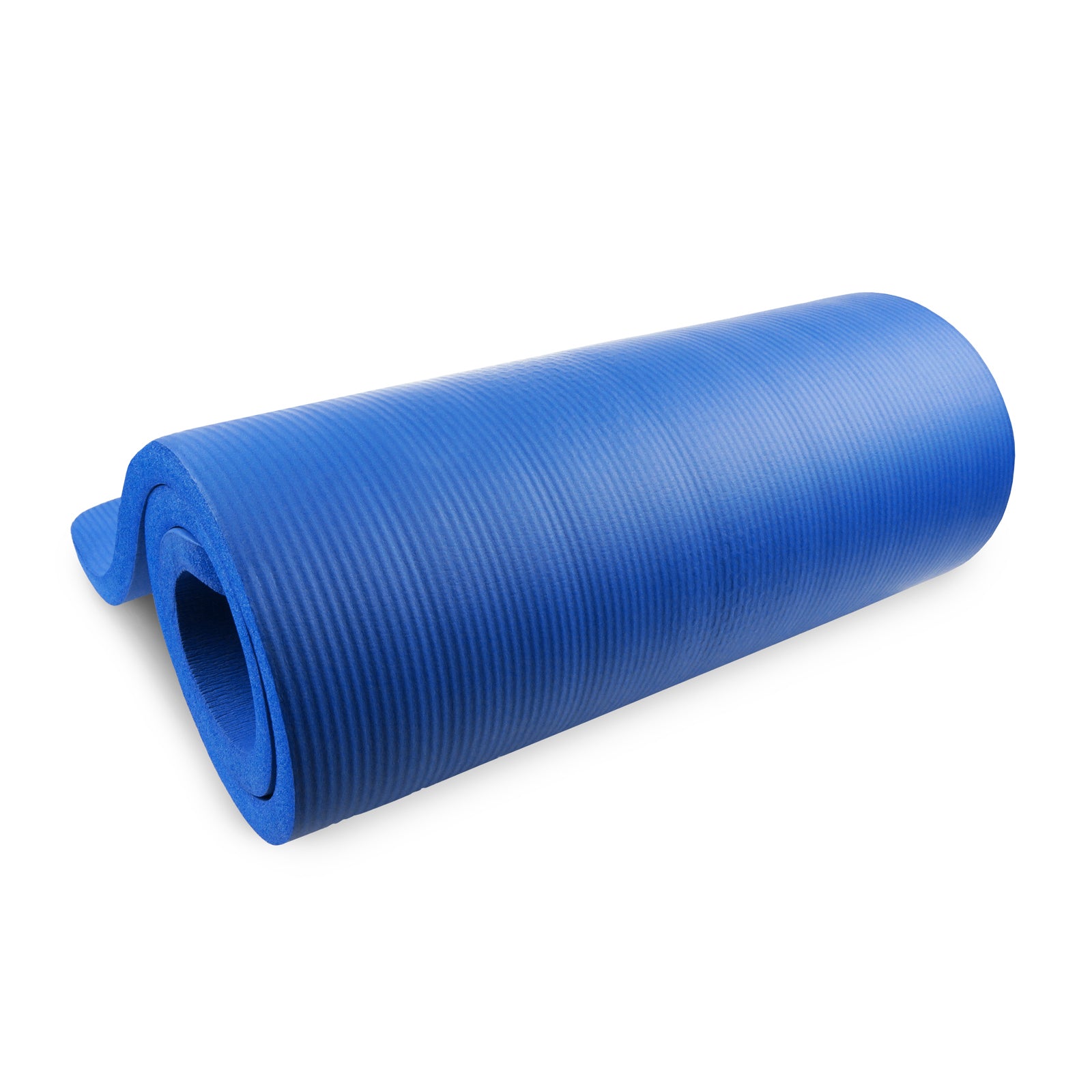 Extra Thick Yoga and Pilates Mat  1-in, Blue