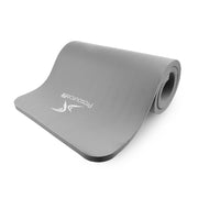Extra Thick Yoga and Pilates Mat  1-in, Gray