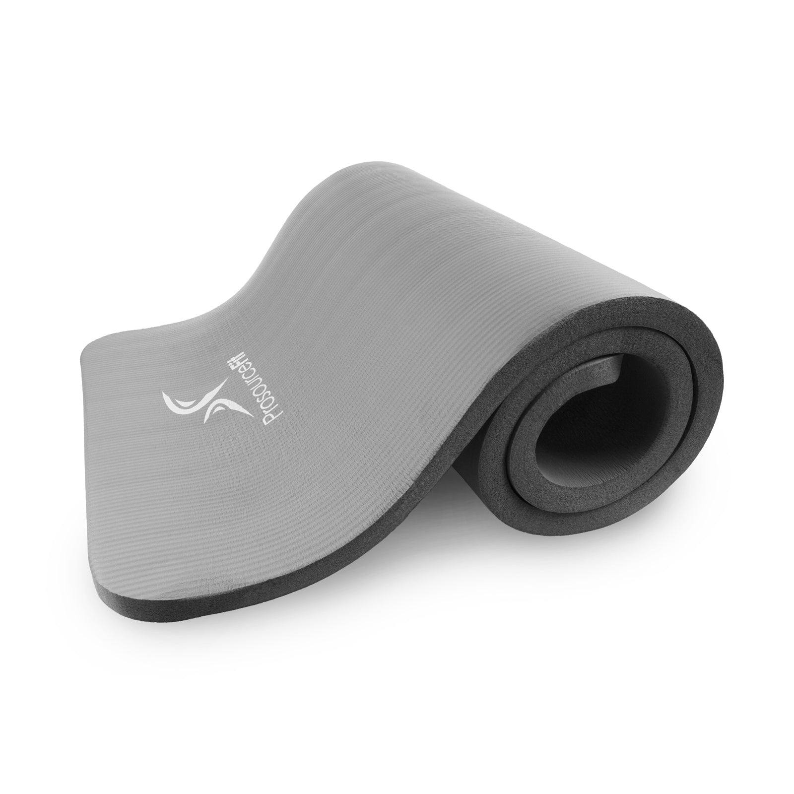 Extra Thick Yoga and Pilates Mat  1-in, Gray