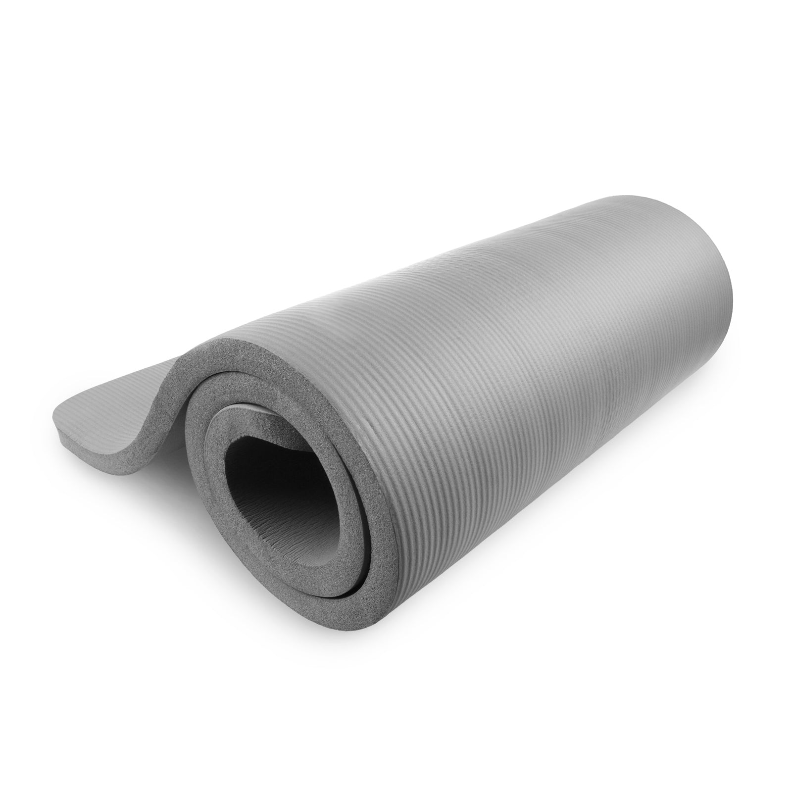 Extra Thick Yoga and Pilates Mat  1-in, Gray