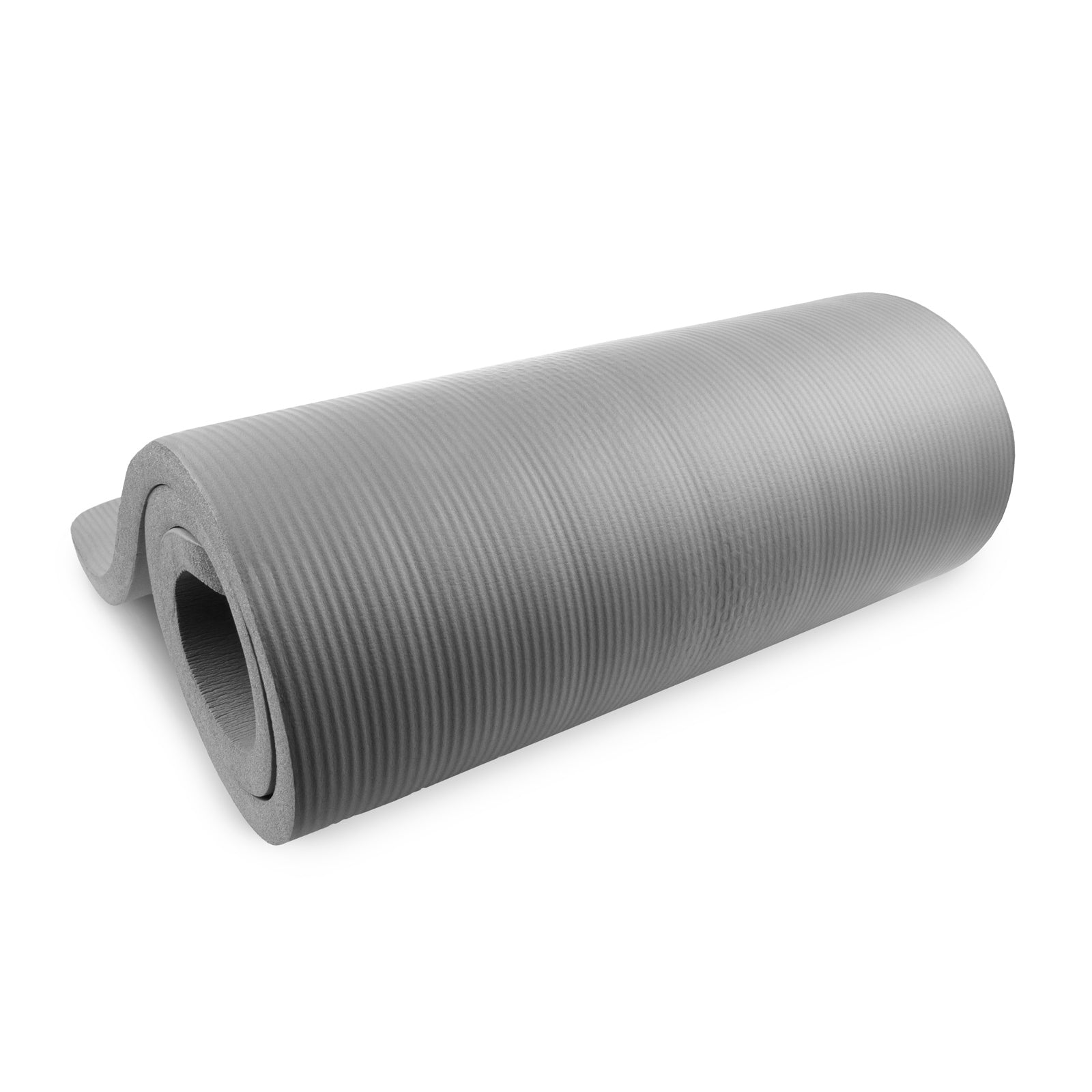 Extra Thick Yoga and Pilates Mat  1-in, Gray