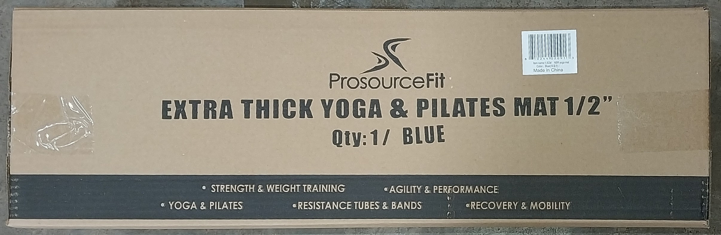 Extra Thick Yoga and Pilates Mat  1/2-in, Blue
