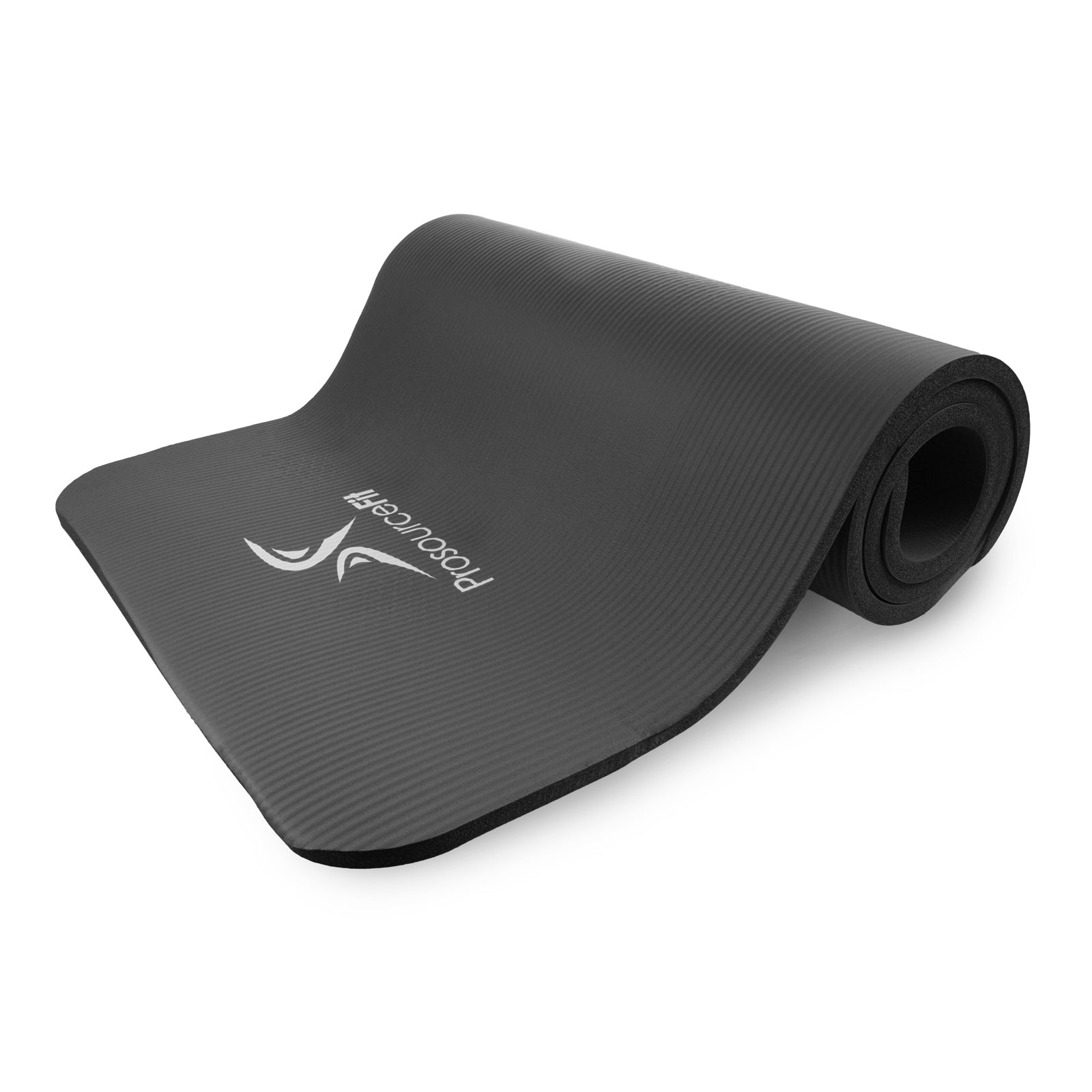 Extra Thick Yoga and Pilates Mat  1/2-in, Black