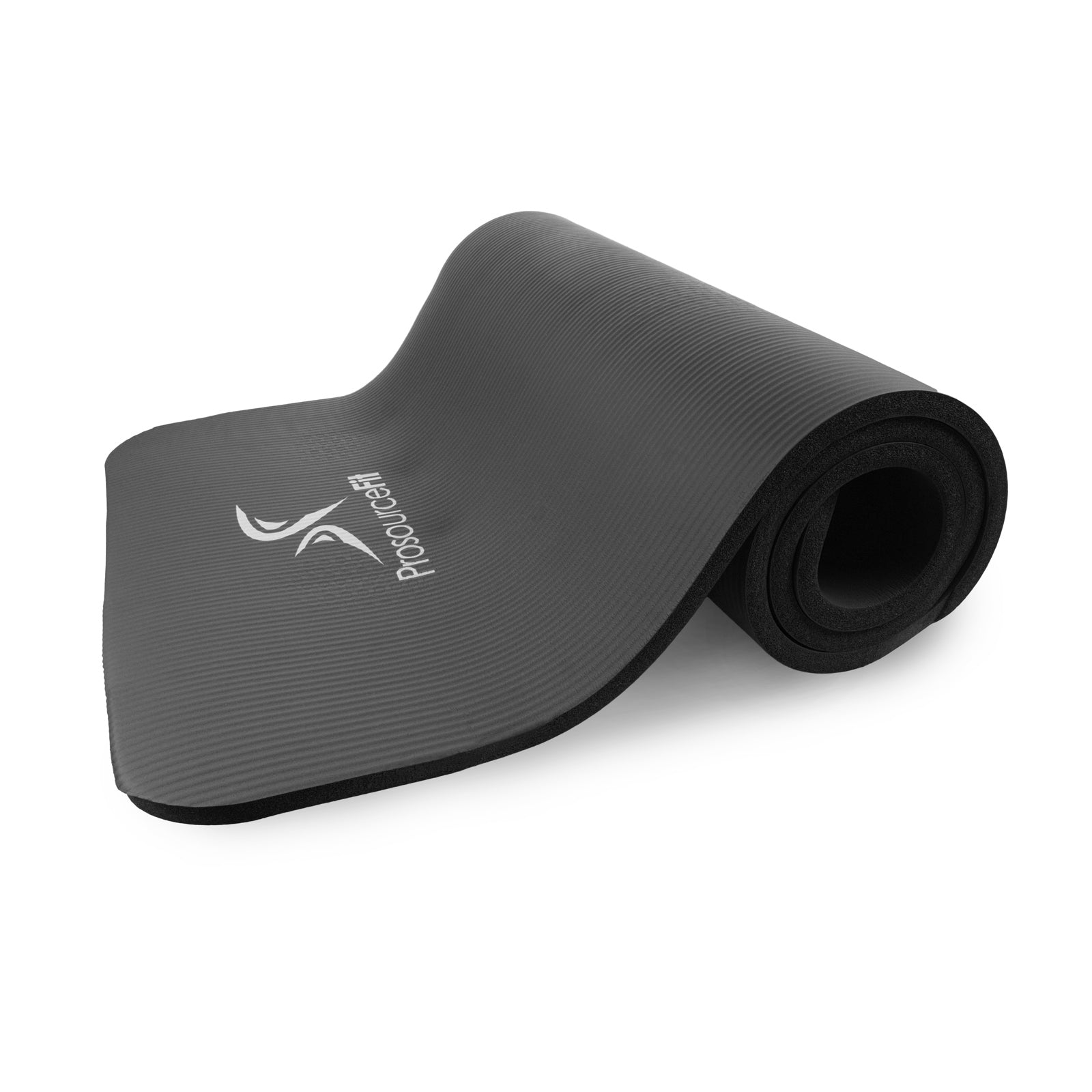 Extra Thick Yoga and Pilates Mat  1/2-in, Black